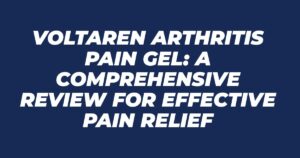 Voltaren Pain Relief