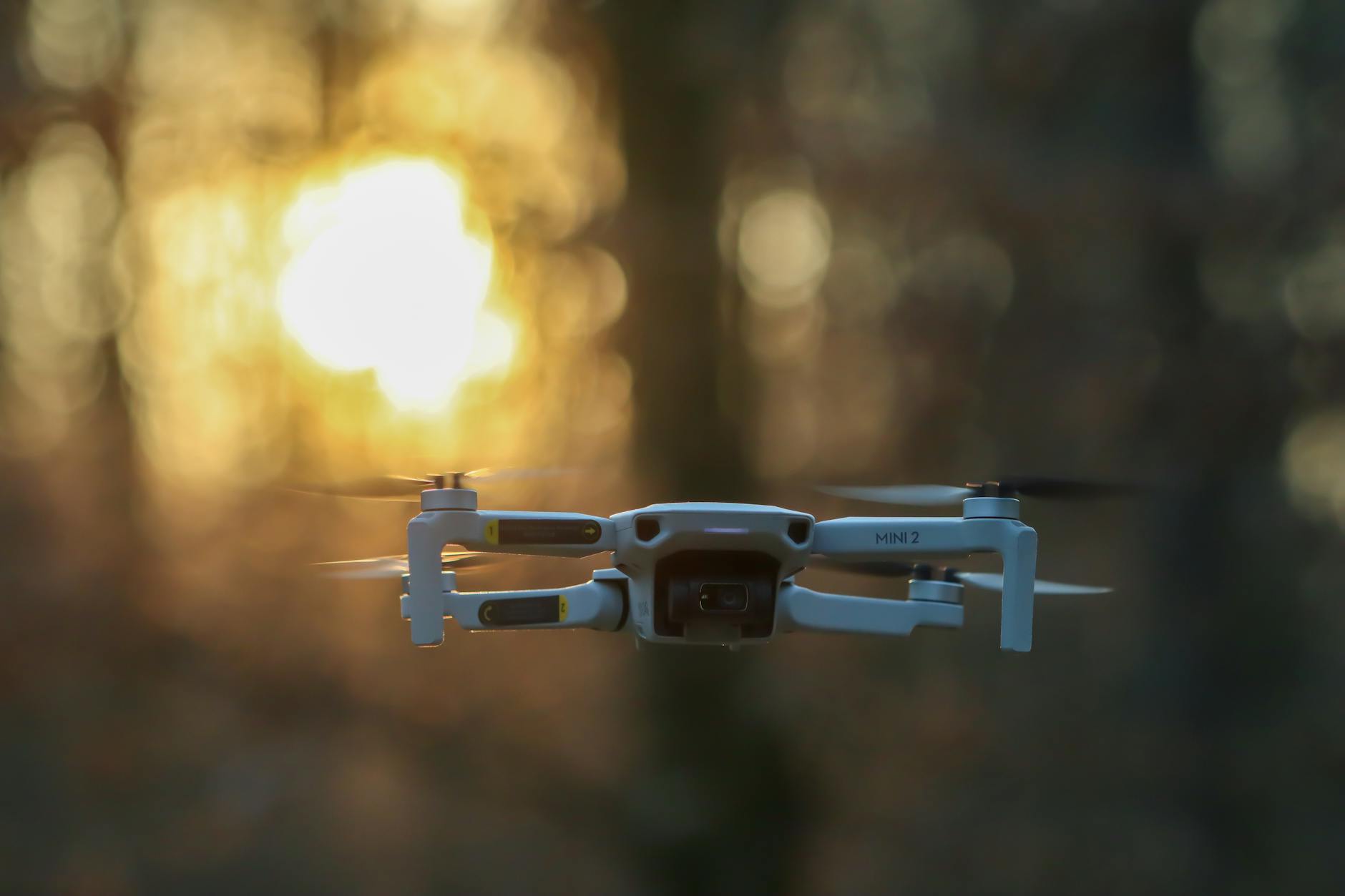 Close Up of Flying Drone