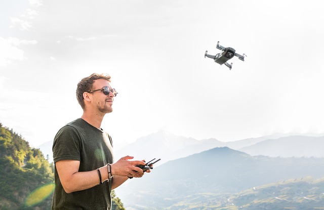 Guy Flying a Drone