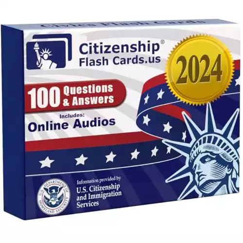 US Citizenship Flash Cards 2024