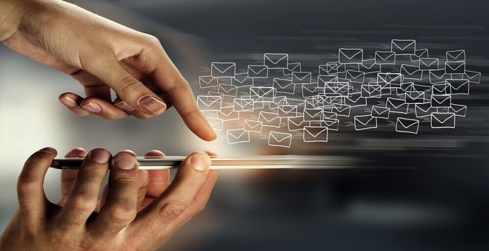 email on a phone